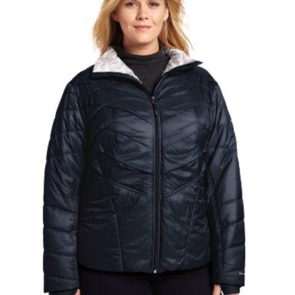 Columbia Kaleidaslope Omni-Heat Thermal Reflective Puffer Jacket Plus 2X Black - Picture 9 of 9